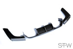 Carbon Diffusor Heckdiffusor Auspuffblende 3-teilig für BMW M3 F80 + M4 F82 F83 - STW-Solutions
