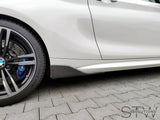 Carbon Seitenschweller Aufsatz Wings Side Skirts für BMW M2 F87 inkl. LCI - STW-Solutions