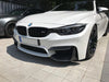 Carbon Splitter Front-Spoiler-Ecken Flaps Wings - für BMW M3 F80 + M4 F82 F83 - STW-Solutions